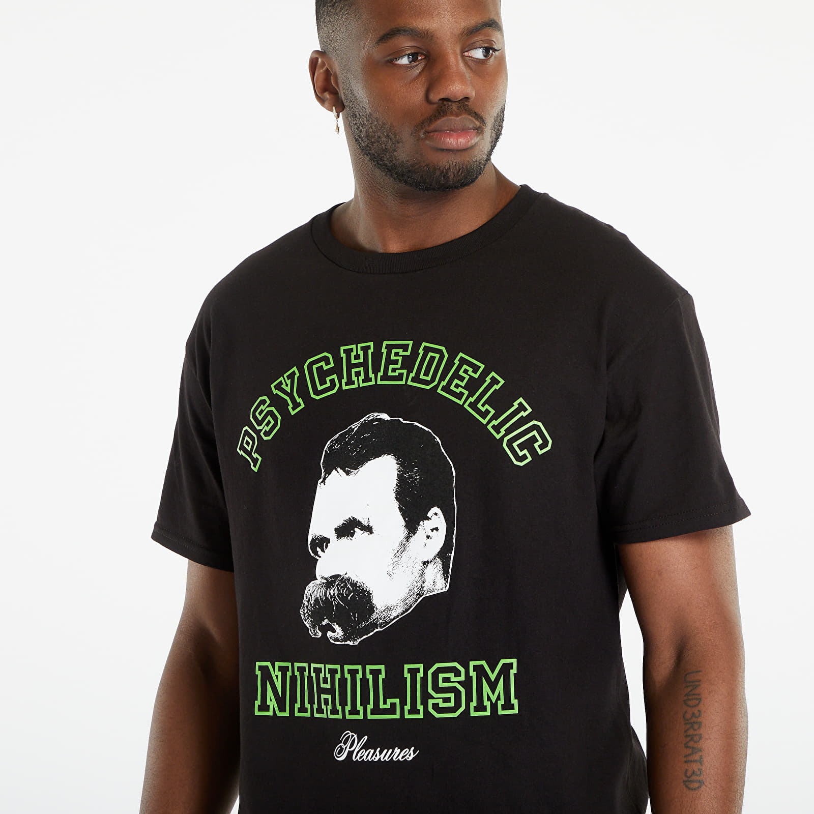 T-shirts PLEASURES Psychedelic Nihilism T-Shirt Black