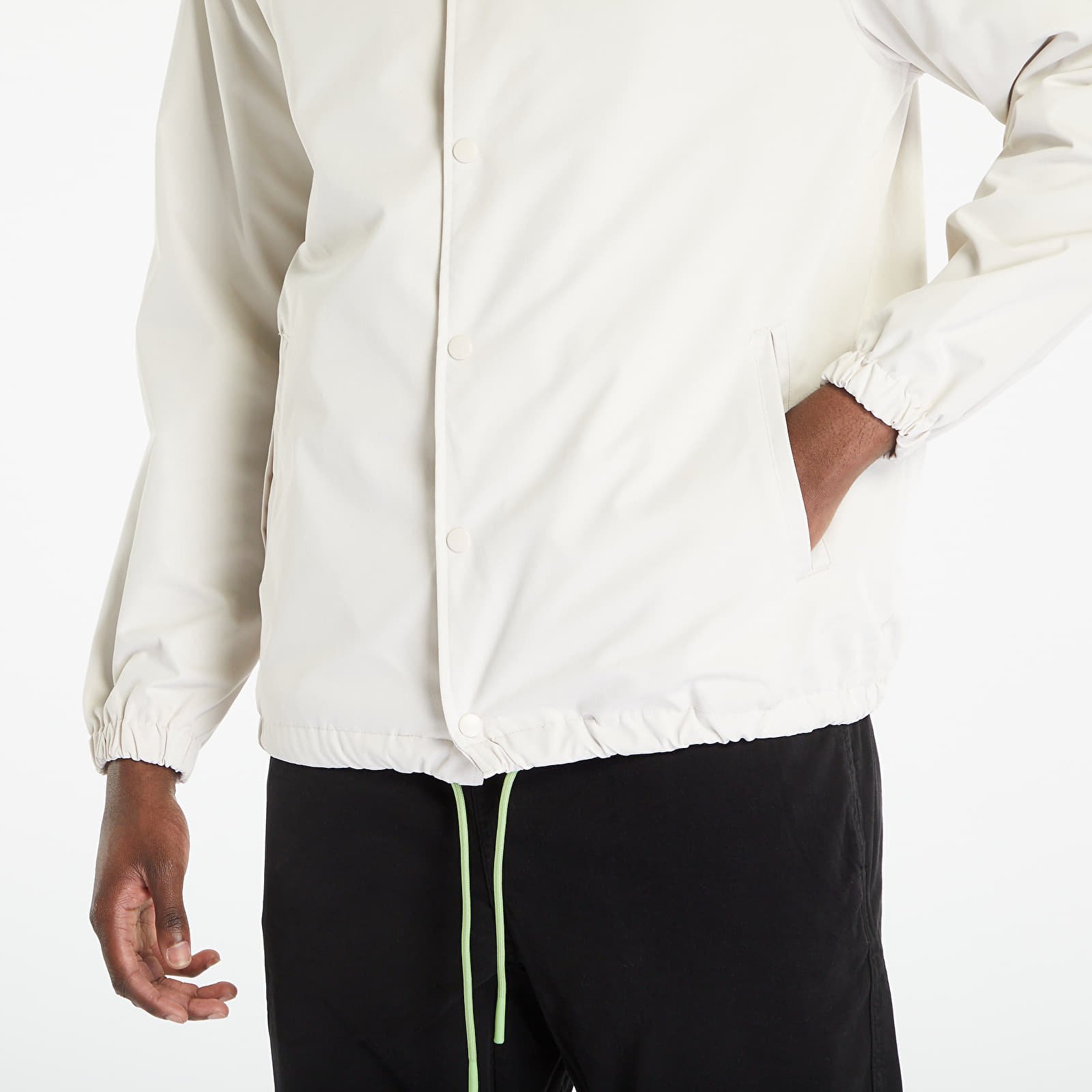 Jackets PLEASURES Bended Coach Jacket White Footshop