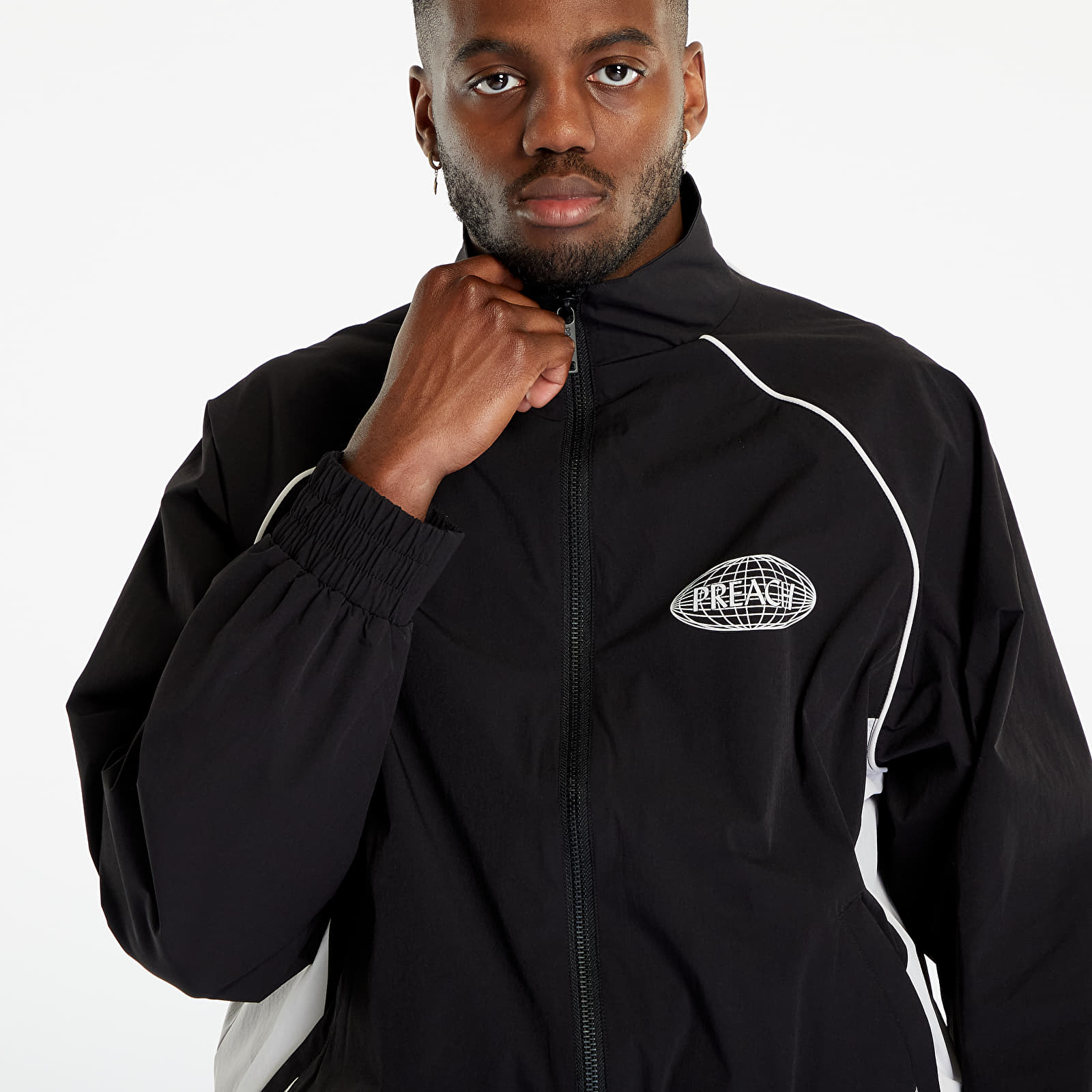 Μπουφάν PREACH Universe Track Jacket Black/ Bone