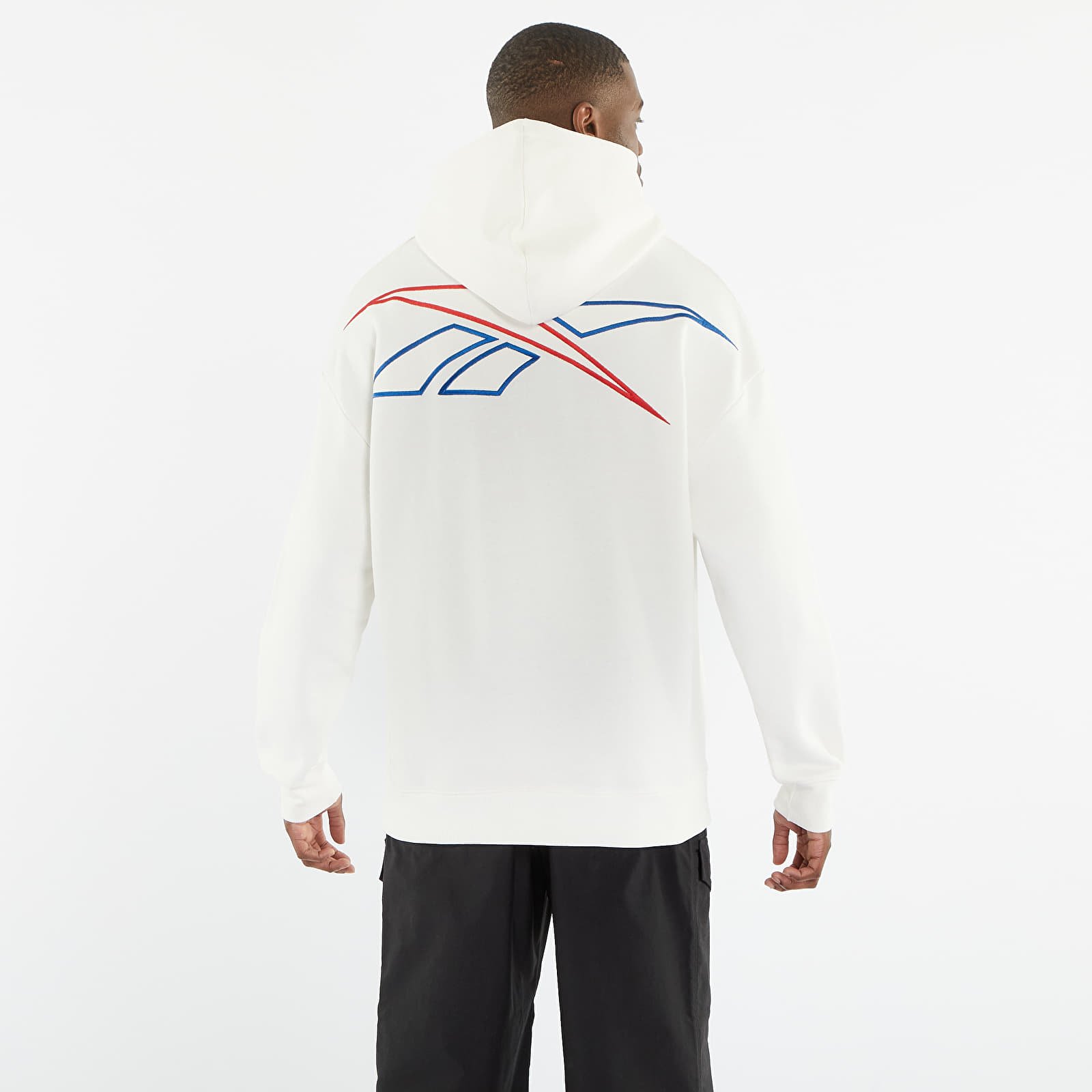 Bluzy Reebok Basketball Relaxed Heavyweight Fleece Hoodie Chalk