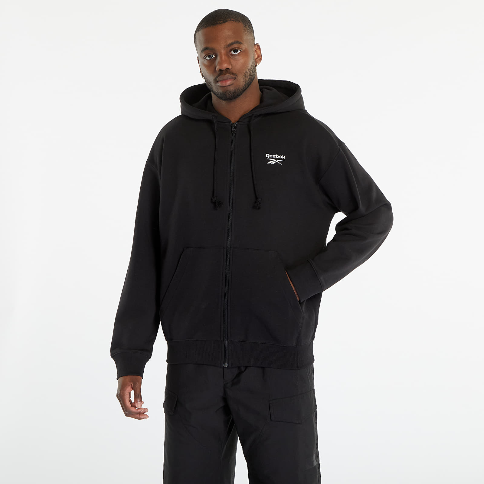 Reebok - classics small vector zip-up hoodie black