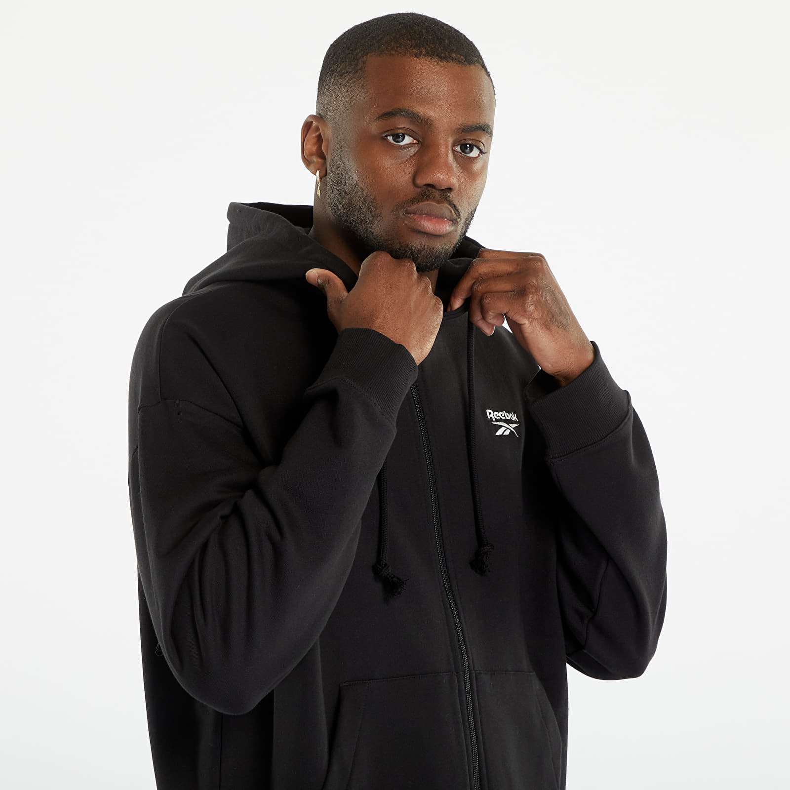 Hoodies and sweatshirts Reebok Classics Small Vector Zip Up Hoodie Black Footshop
