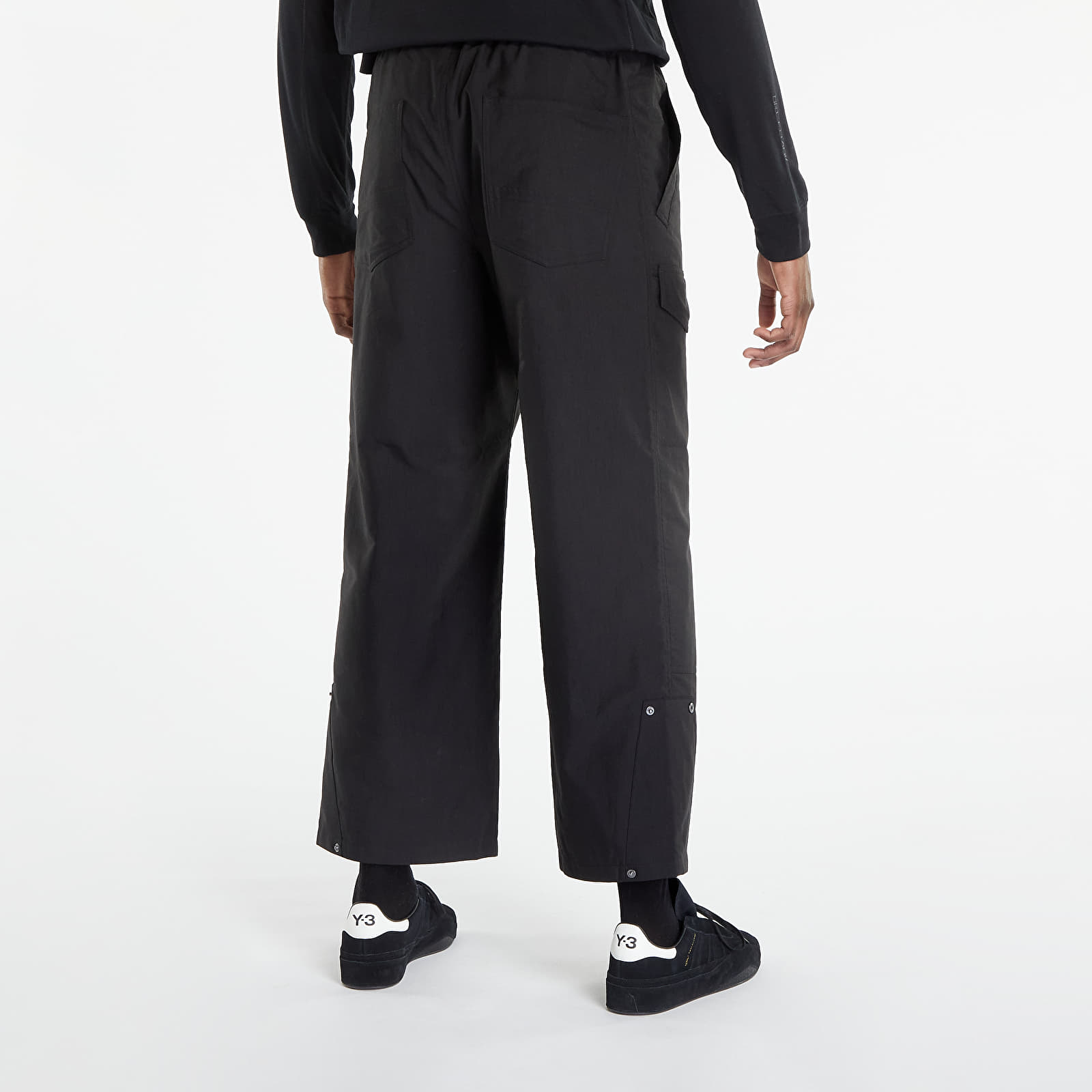 Y-3 M CANVAS WORKWEAR CROPPED PANTS ブラック Pants Y-3 Workwear Cargo Pant Black (H63074) | Footshop