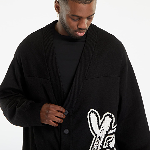 Y-3 Logo Knit Cardigan Black | Footshop