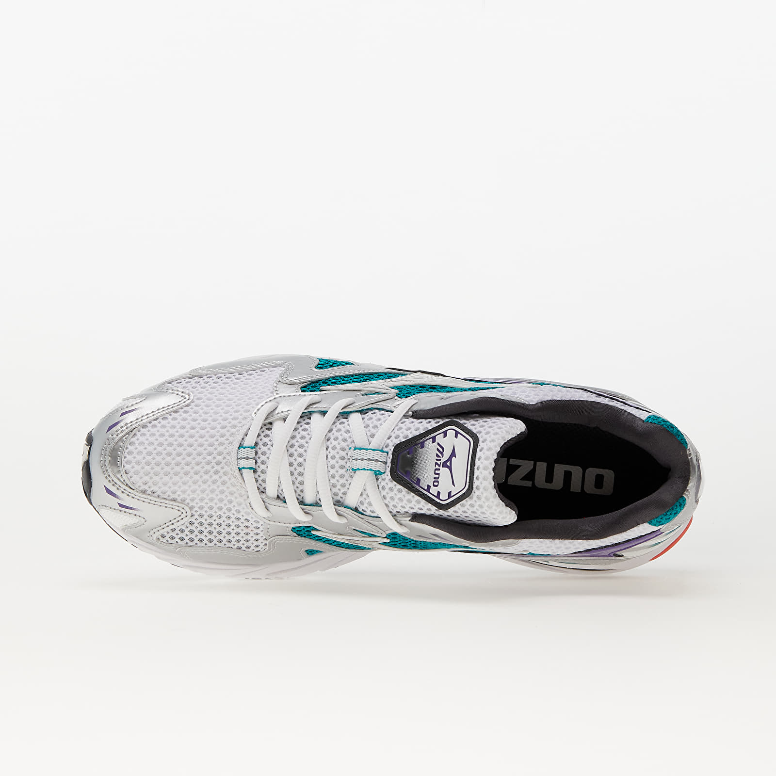Männer Mizuno Wave Rider 10 White/ Silver/ Teal Blue