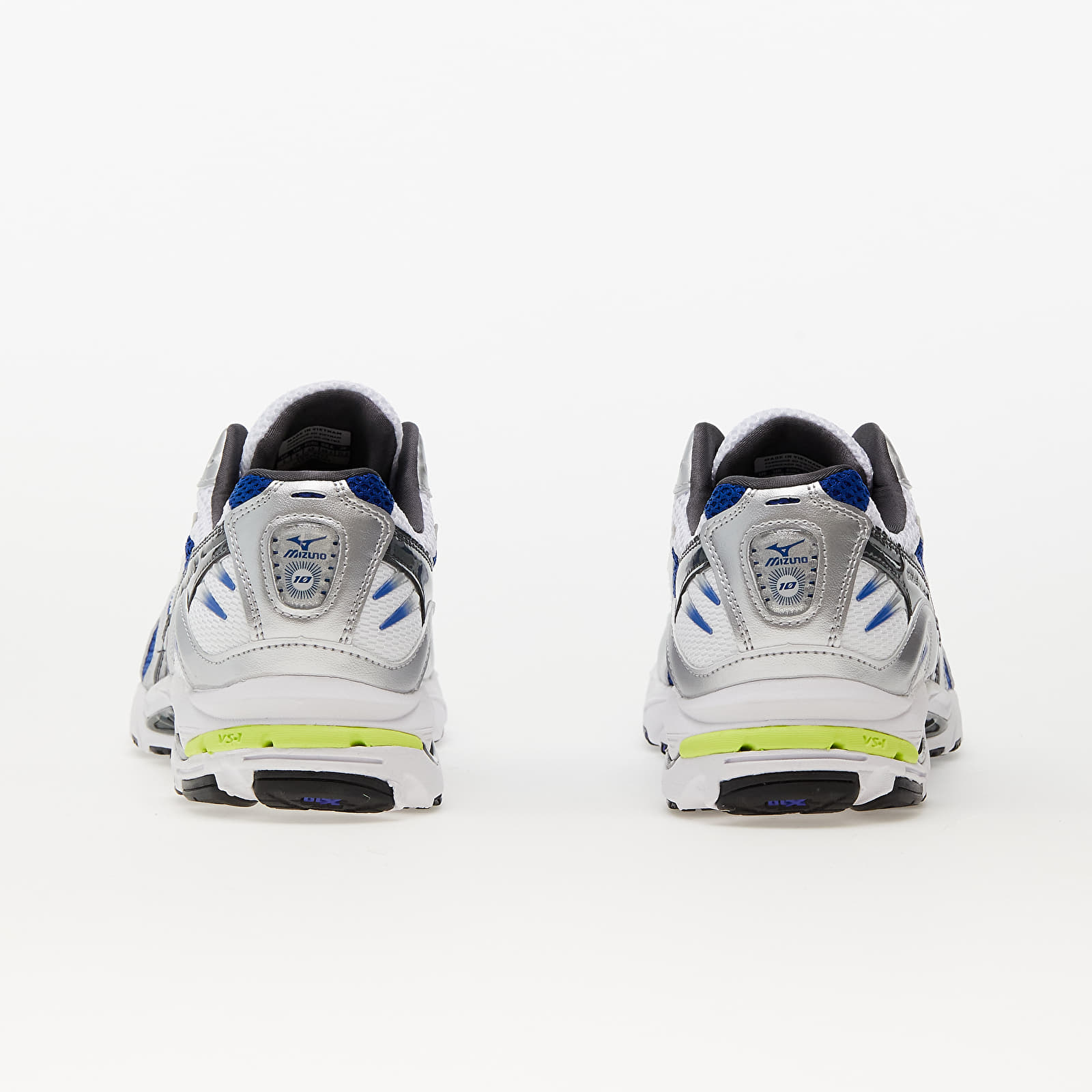 Skor för män Mizuno Wave Rider 10 White/ Silver/ Surf the Web