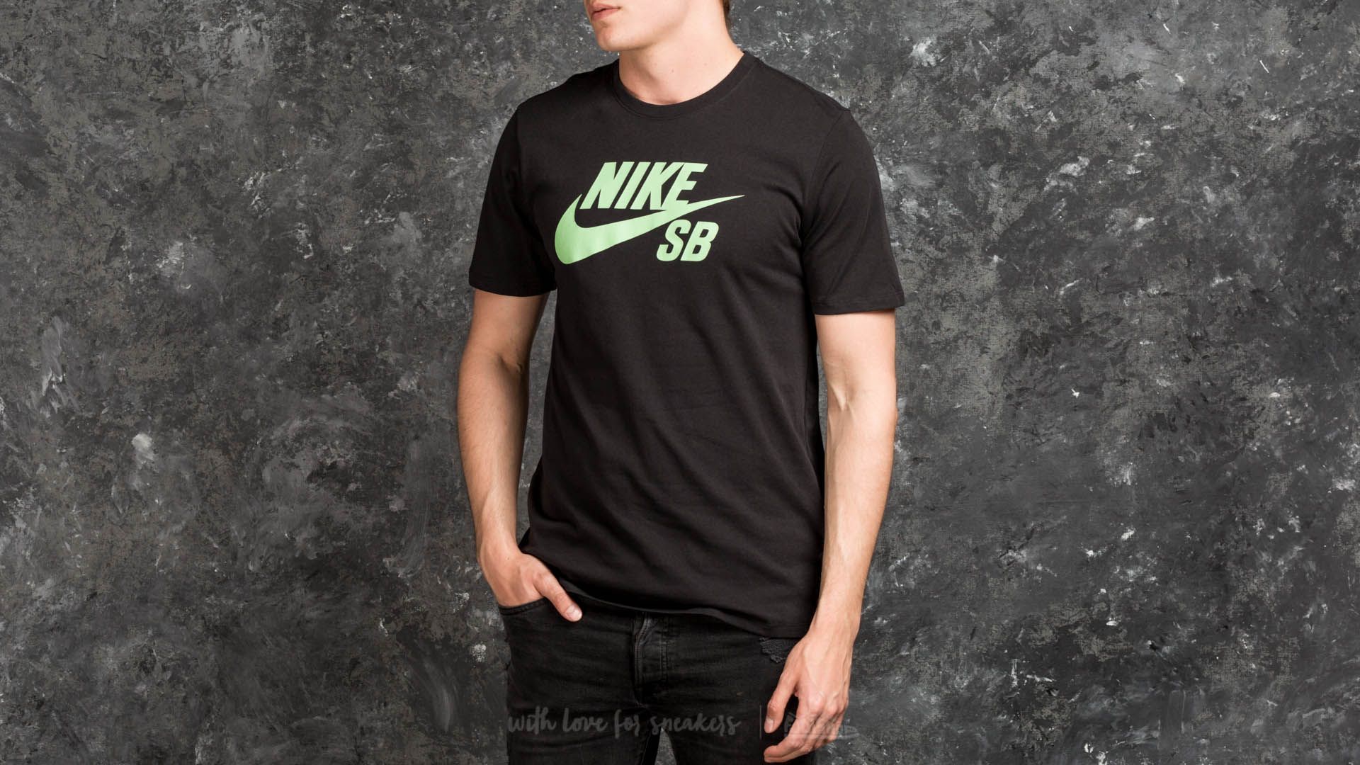 Pólók Nike SB Logo Tee Black