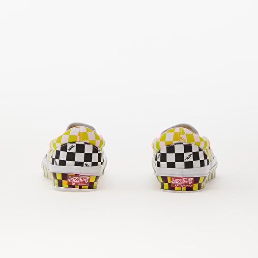 Black and hotsell yellow checkered vans
