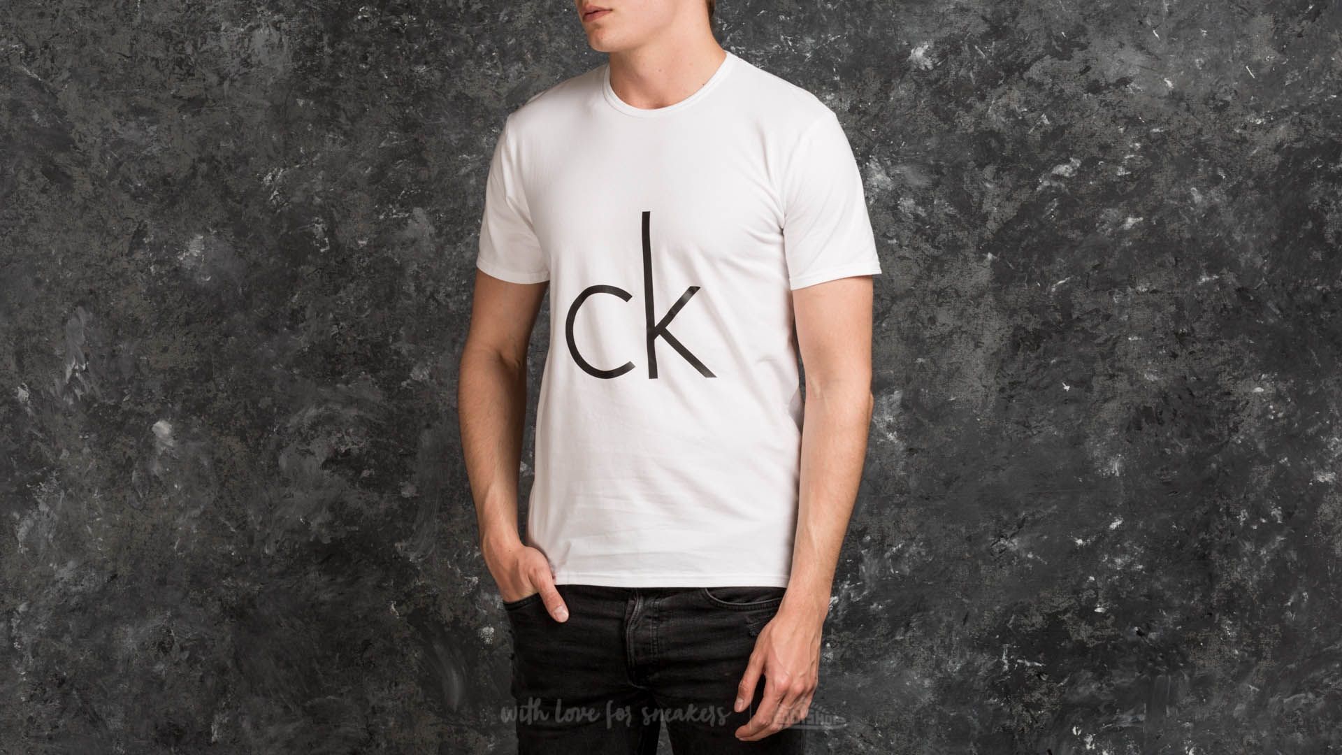 Tričká Calvin Klein Logo Shortsleeve Crew T-Shirt White