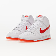 White nike high tops red swoosh shop