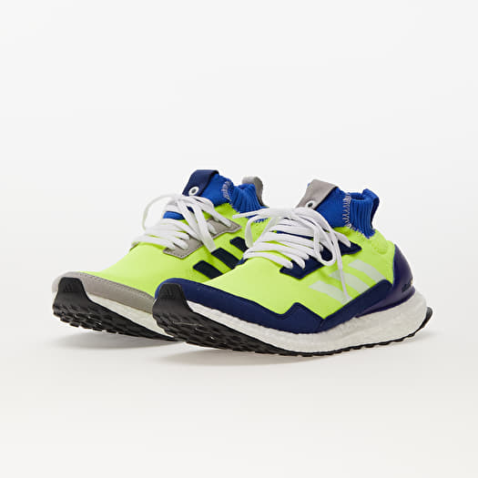 Men s shoes adidas Consortium Ultraboost Mid Solar Yellow Hi Res Blue Ftw White Footshop