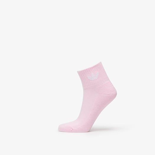 Socks adidas Mid Ankle Sock 3-Pack White/ Blilil/ Clear Pink