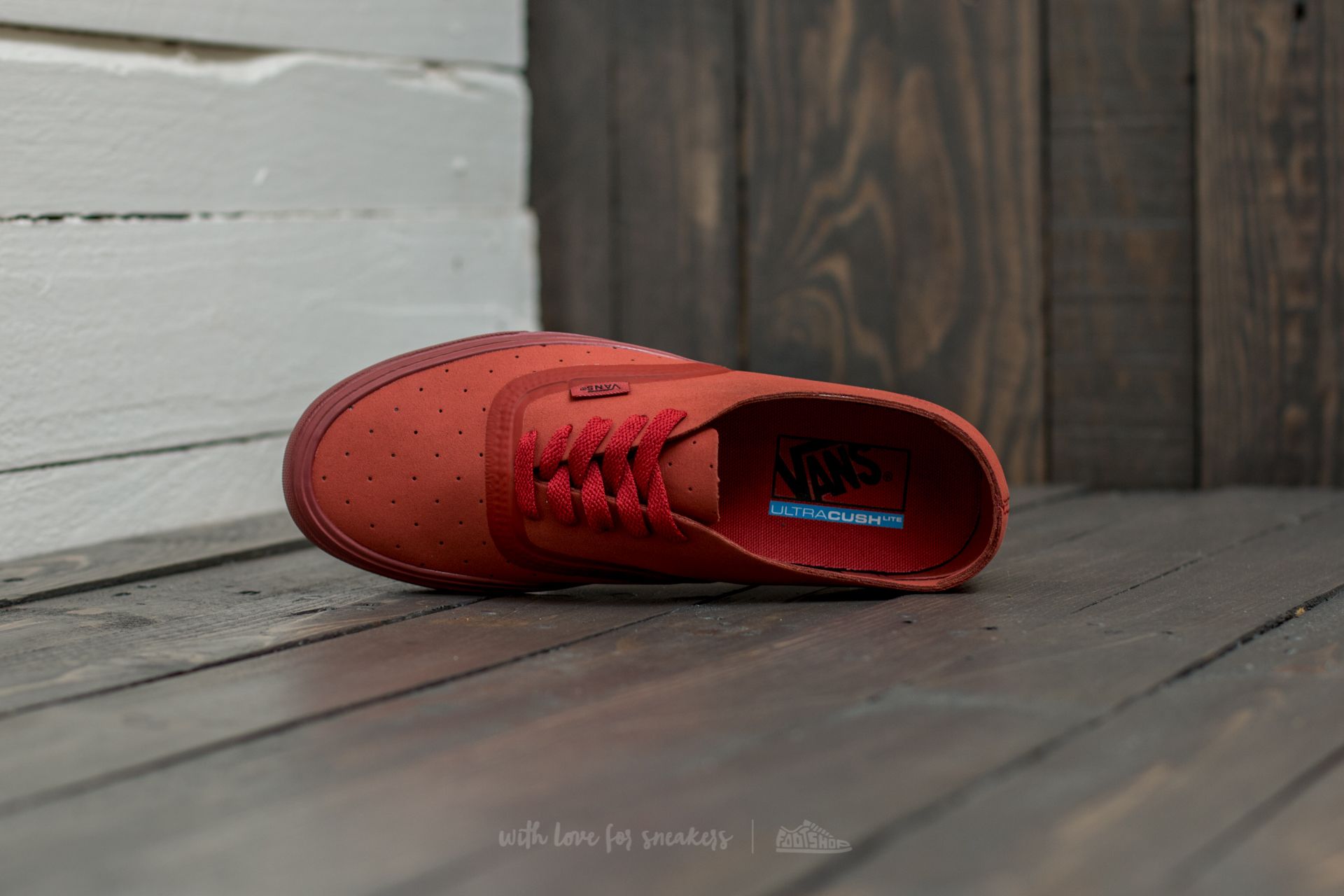 Vans authentic lite red hotsell