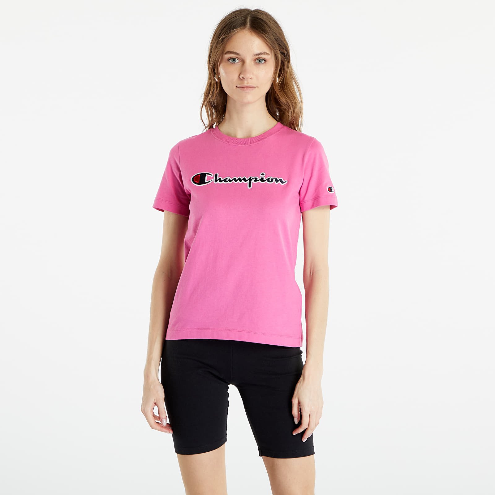 T-shirt Champion Crewneck T-Shirt Dark Pink XS