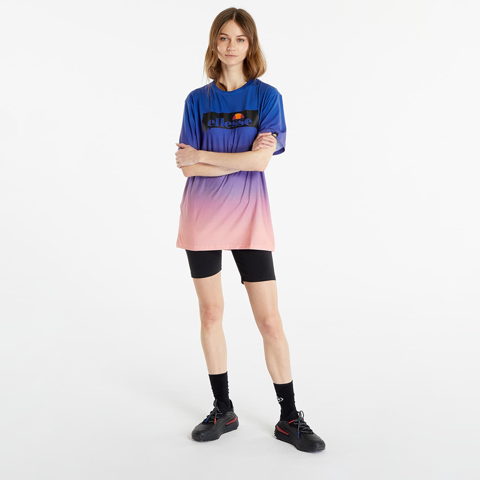 Koszulki Ellesse Sunwave Fade Tee Blue / Purple / Pink