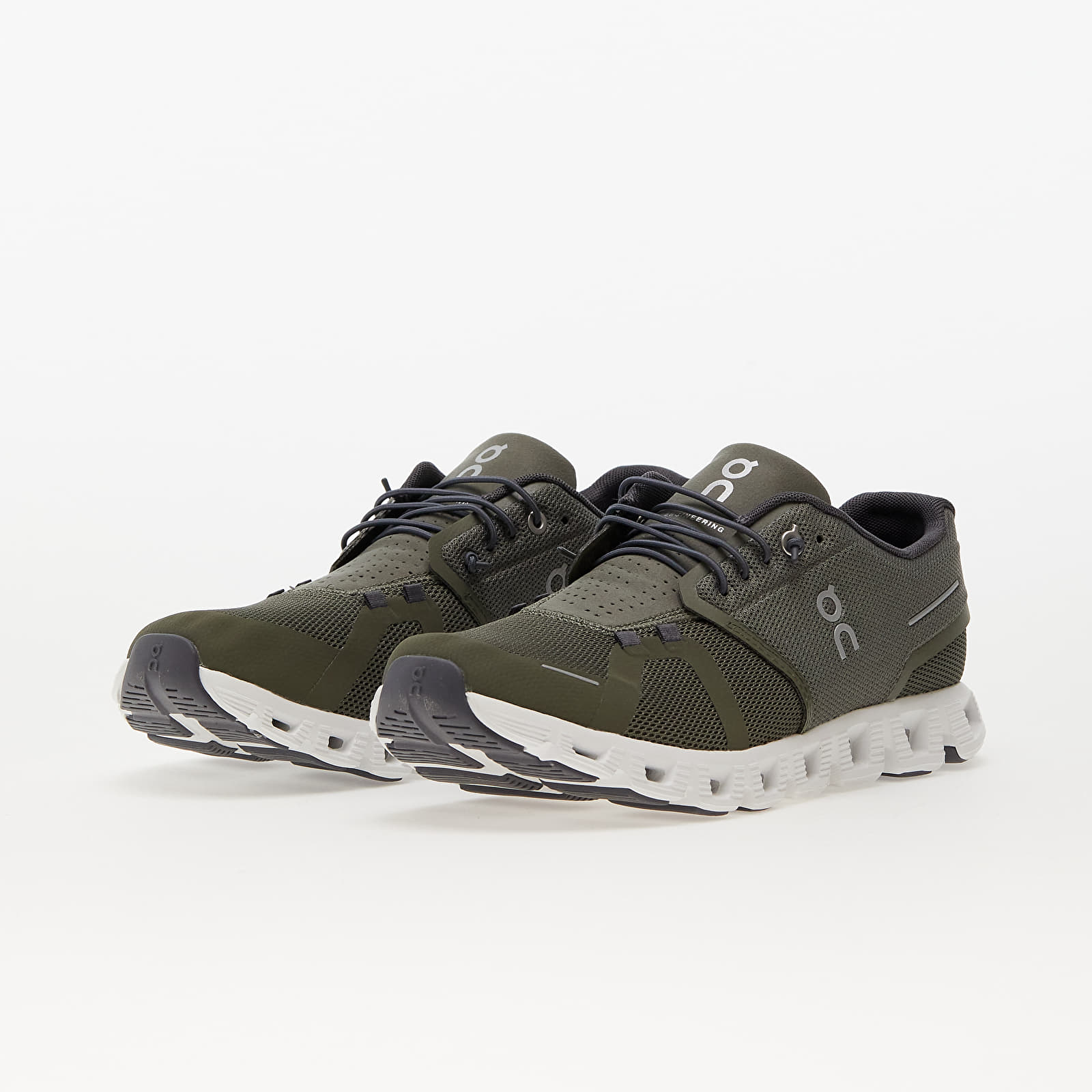Scarpe uomo On M Cloud 5 Olive/ White