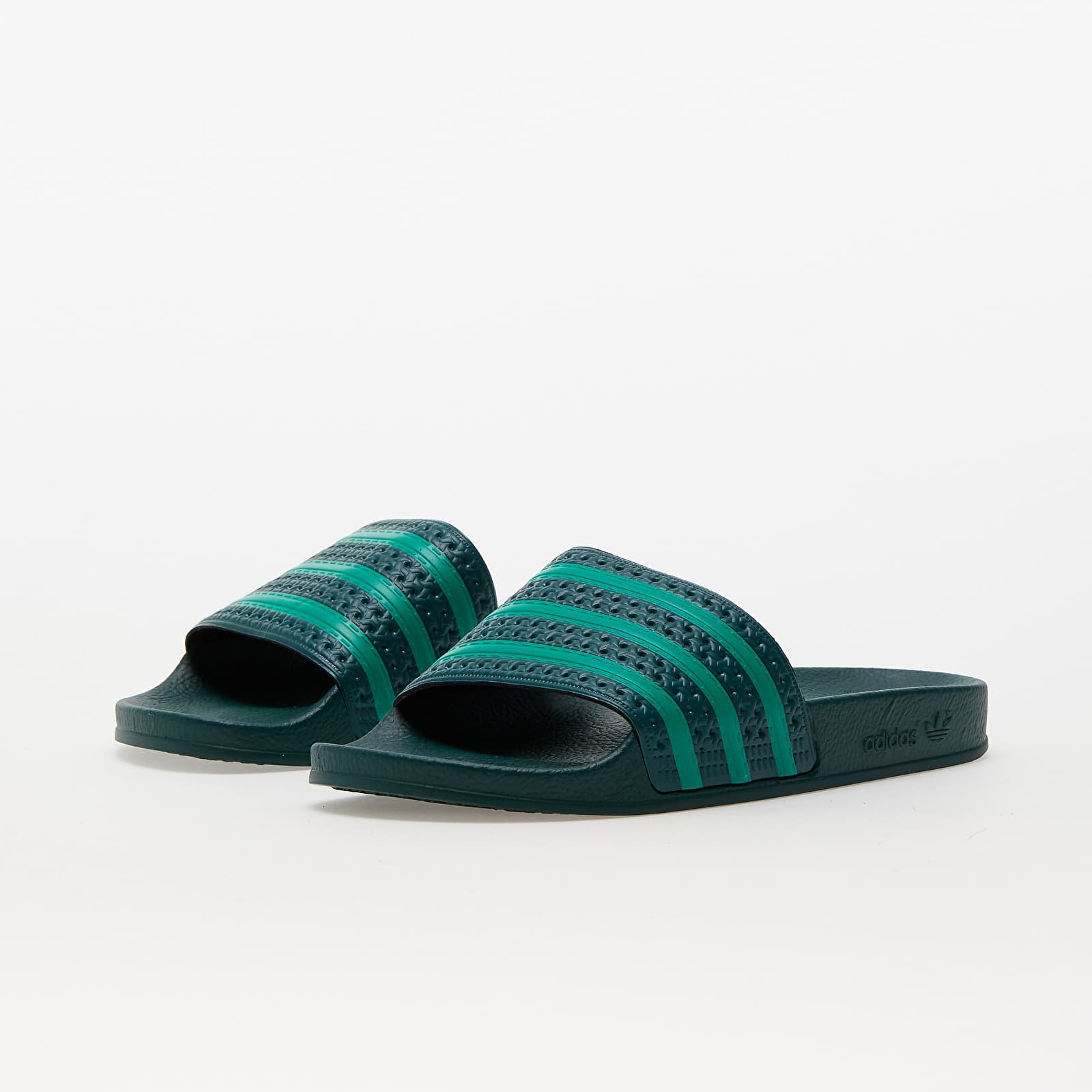 Adidas slides sale green