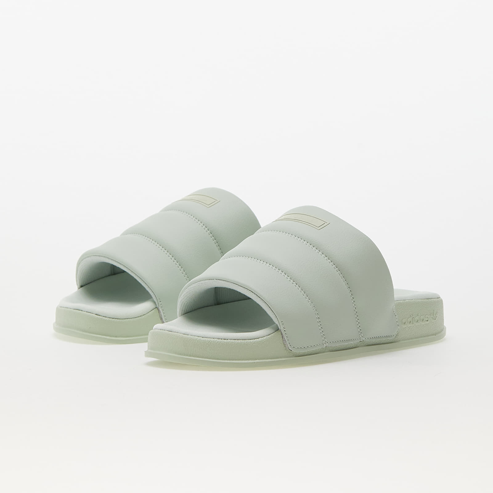 Women's shoes adidas Adilette Essential Linen Green/ Linen Green/ Linen Green
