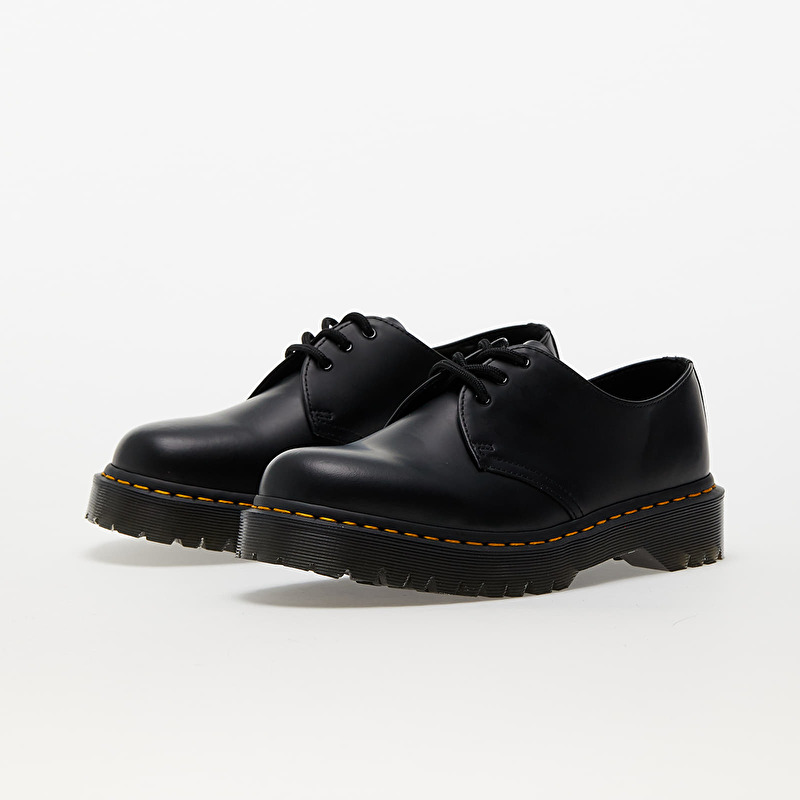 Dr. Martens Men\'s Black Leather 3-Eye Derby Shoes 3 Eye Vegan 1461 Shoe in Black from Dr. Martens – MooShoes main image 4