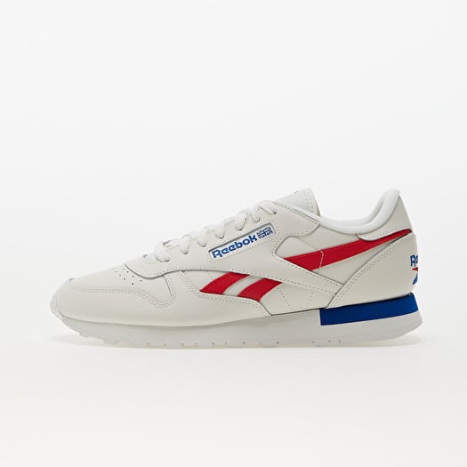 Chaussures et baskets homme Reebok Classic Leather Chalk/ Vector Red/  Vector Blue | Footshop
