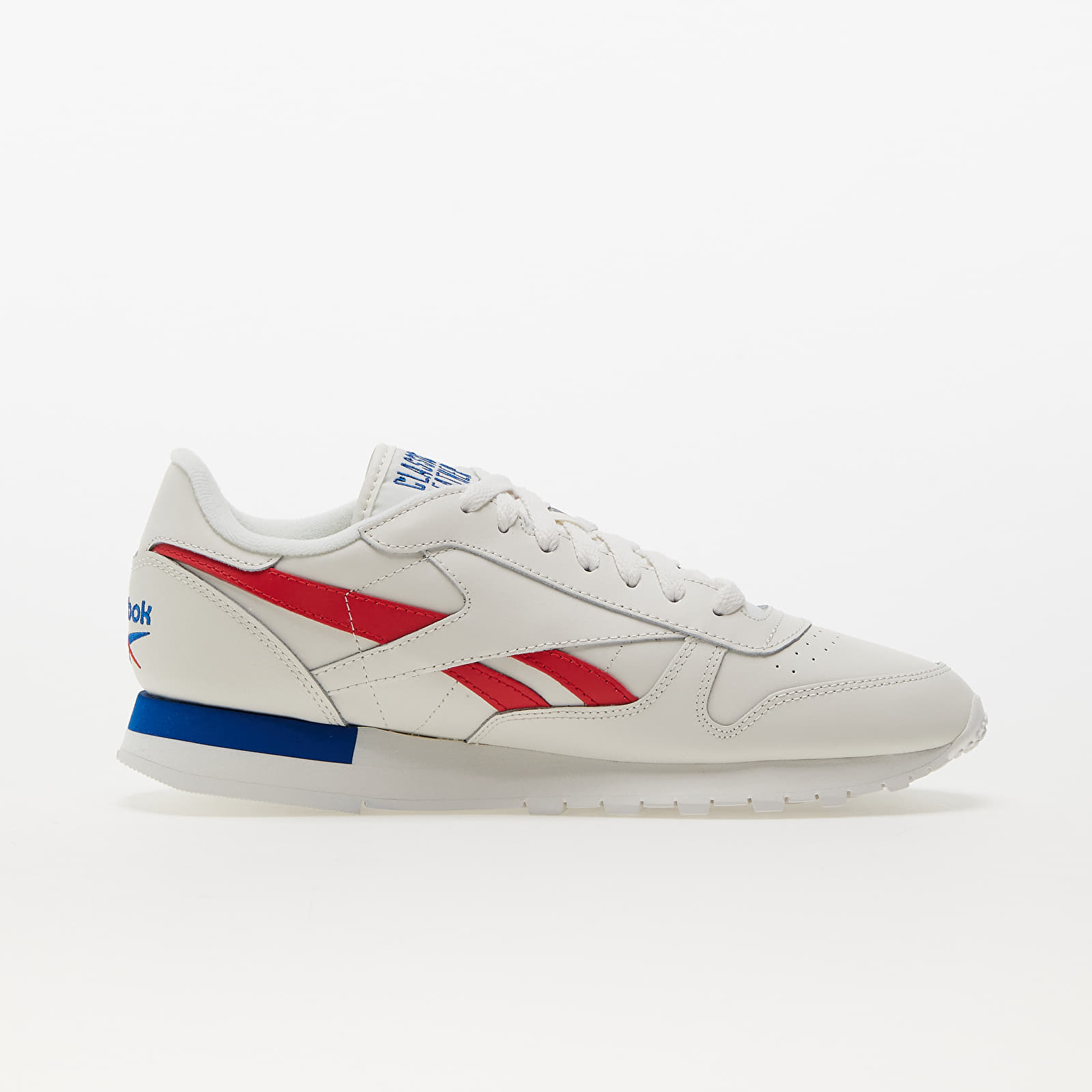 Zapatillas Hombre Reebok Classic Leather Chalk/ Vector Red/ Vector Blue