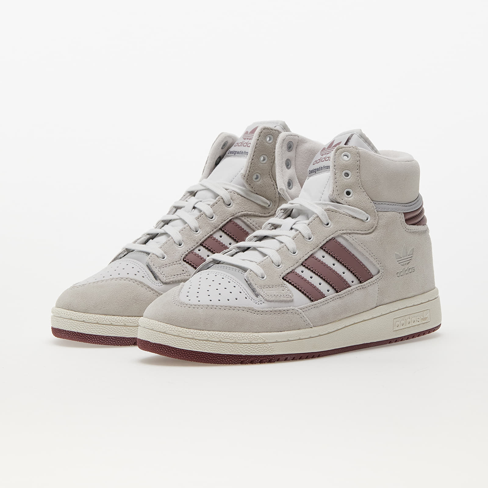 Men s shoes adidas Centennial 85 Hi Crystal White Purple Burgundy Footshop