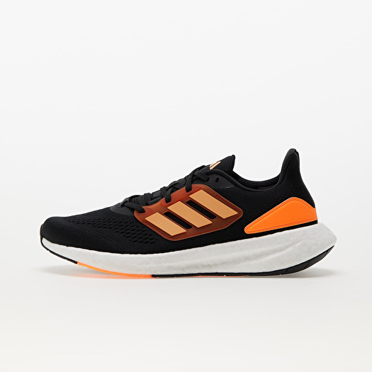 Men's shoes adidas PureBOOST 22 Core Black/ Acid Orange/ Preloved Red  (HQ8586) | Footshop
