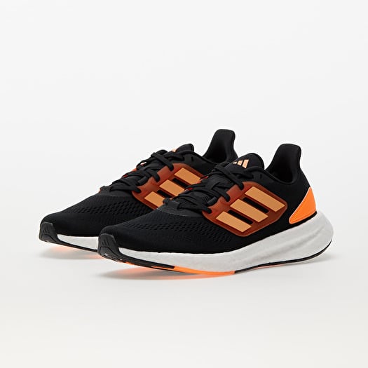 Adidas running shoes orange and black discount