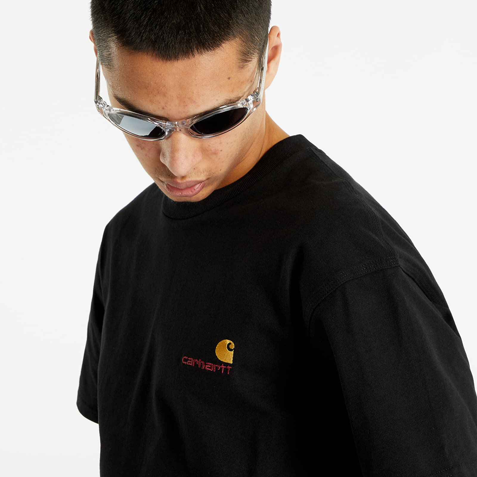 T-shirts Carhartt WIP S/S American UNISEX Script T-Shirt Black