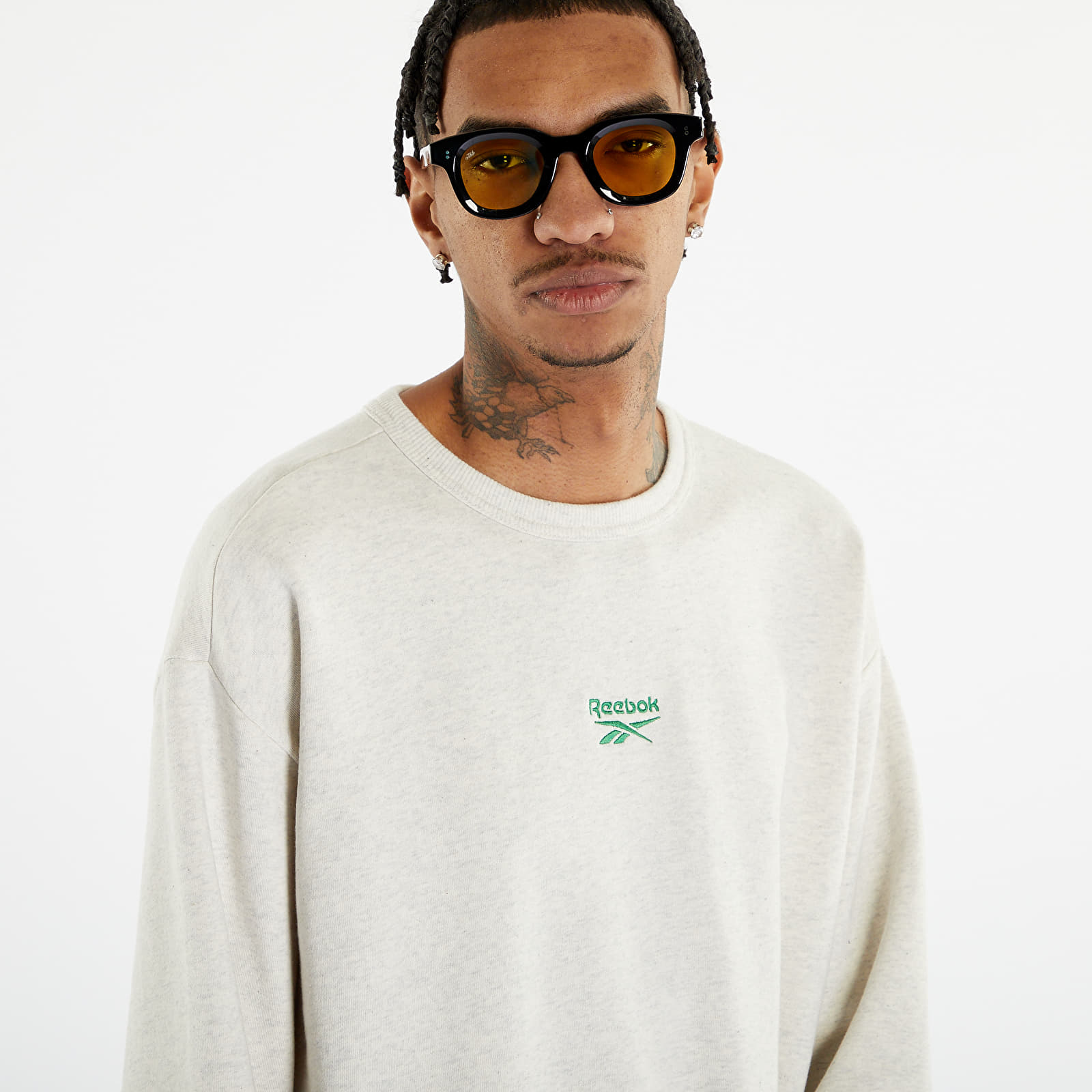 Felpe Reebok Classics Small Vector Crew Sweatshirt Chalk Mel