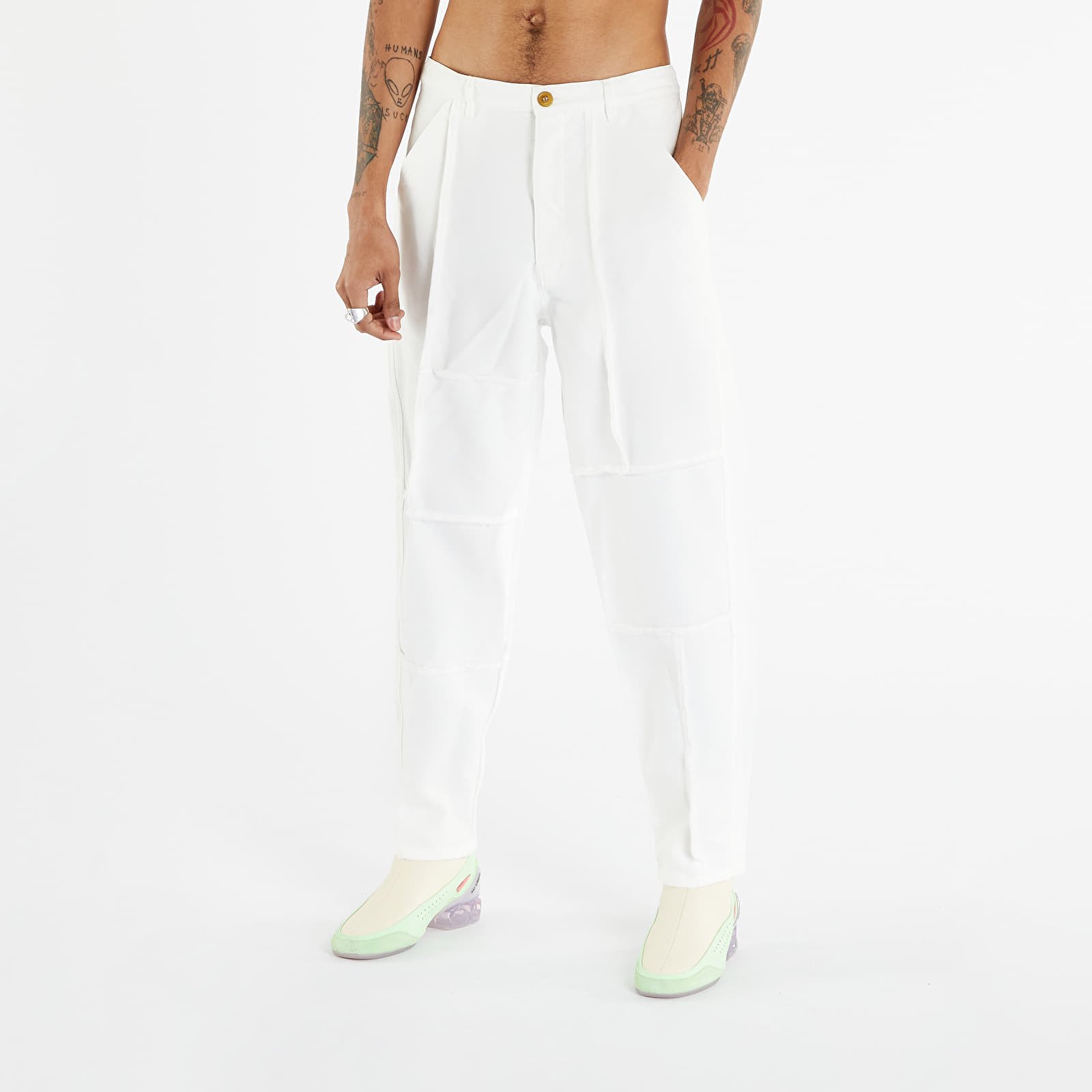 Levně Comme des Garçons SHIRT Pants Woven White