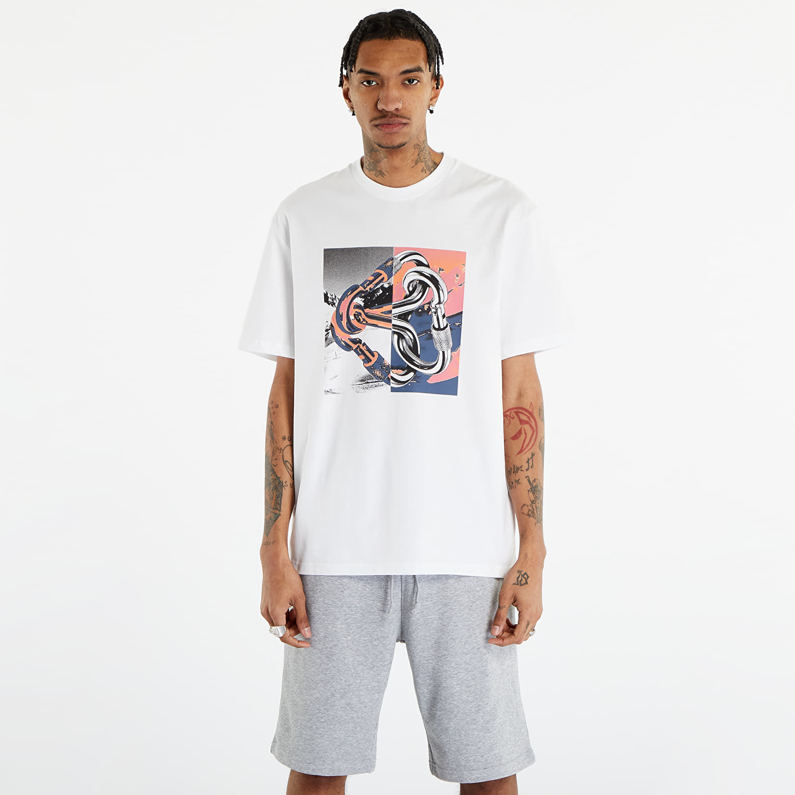 The North Face - graphic t-shirt tnf white