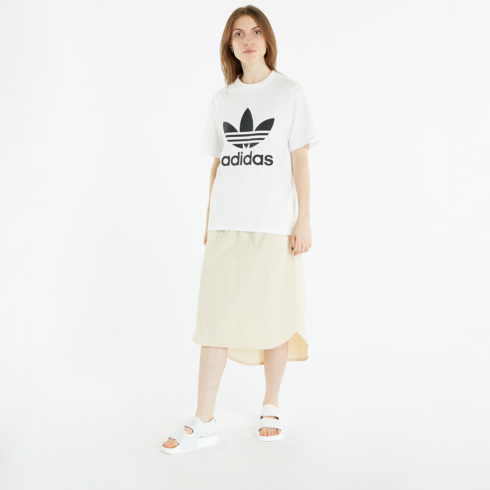 T-särgid adidas Originals Trefoil Tee White