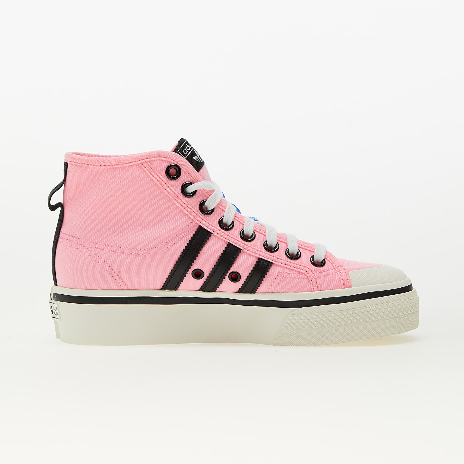 Női cipők adidas Nizza Platform Mid W Pink Glow/ Core Black/ Bright Royal