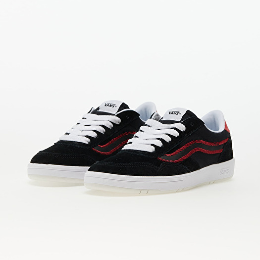 Black vans with white stitching discount
