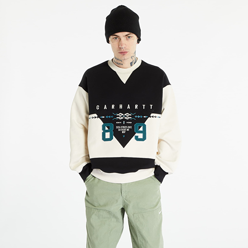 Sweatshirt Carhartt WIP Santa Fe Sweatshirt Black/ Natural