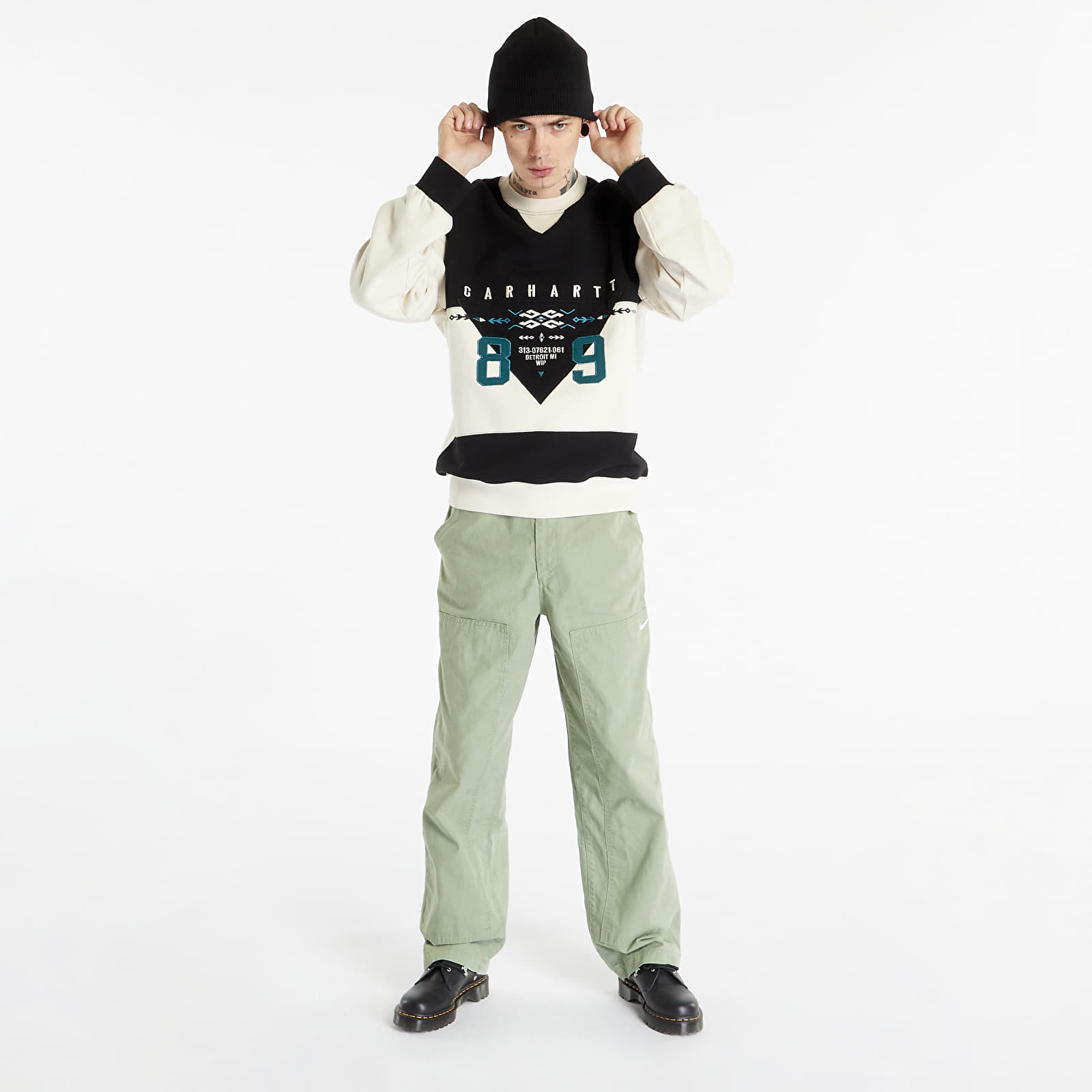 Φούτερ Carhartt WIP Santa Fe Sweatshirt Black/ Natural