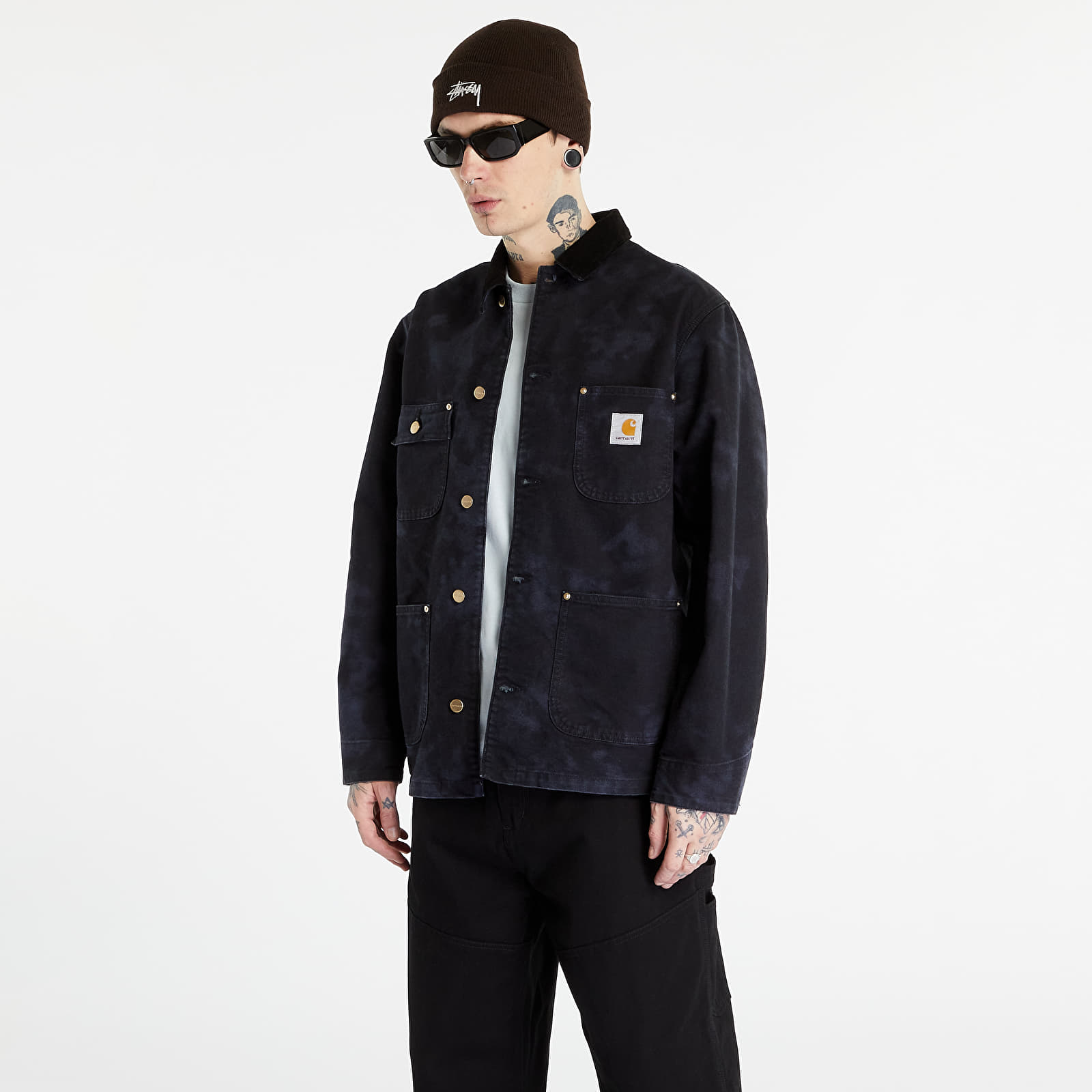 Kabátok Carhartt WIP OG Chore Chromo Coat UNISEX Black Chromo/ Black