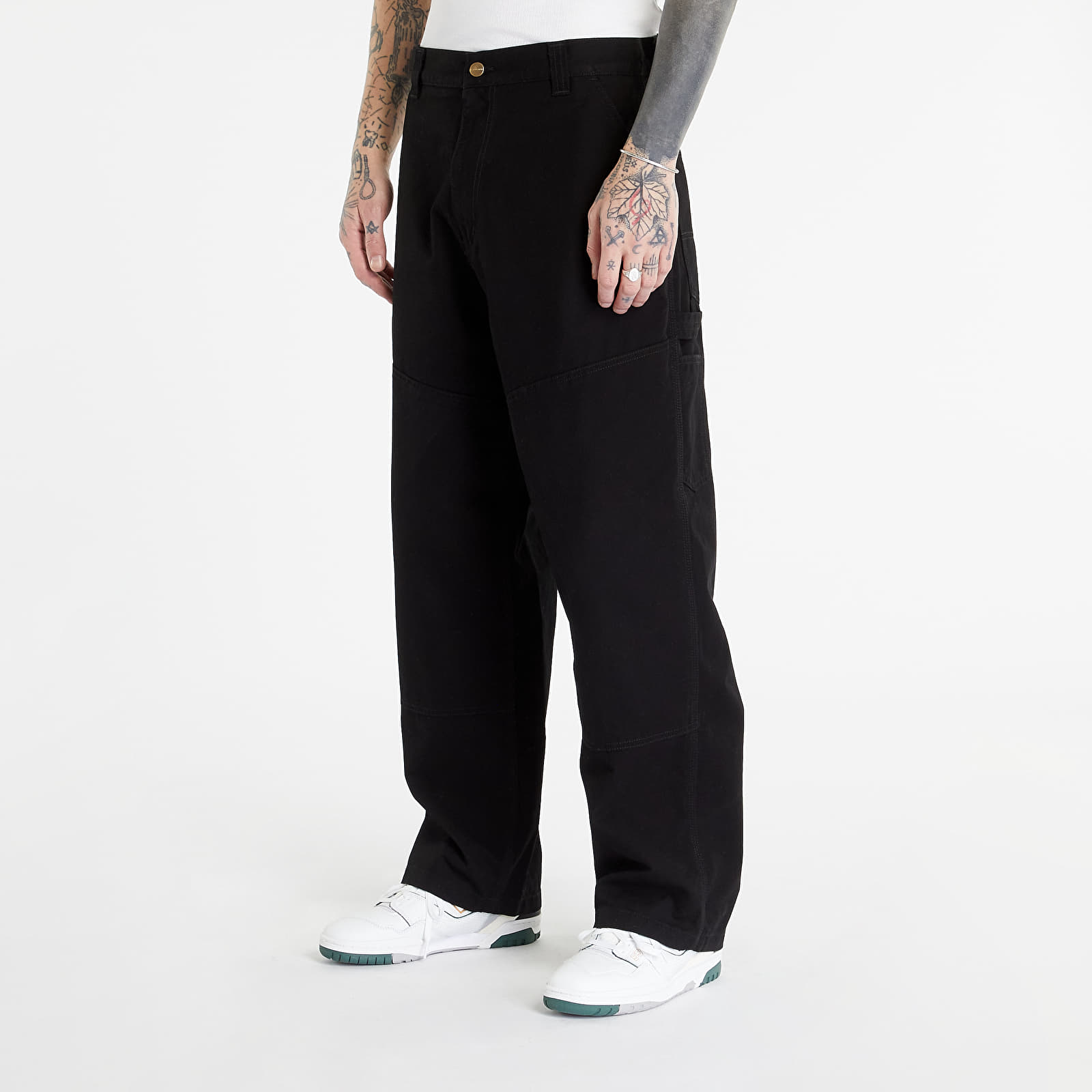Hosen und Jeans Carhartt WIP Wide Panel Pant Black Rinsed