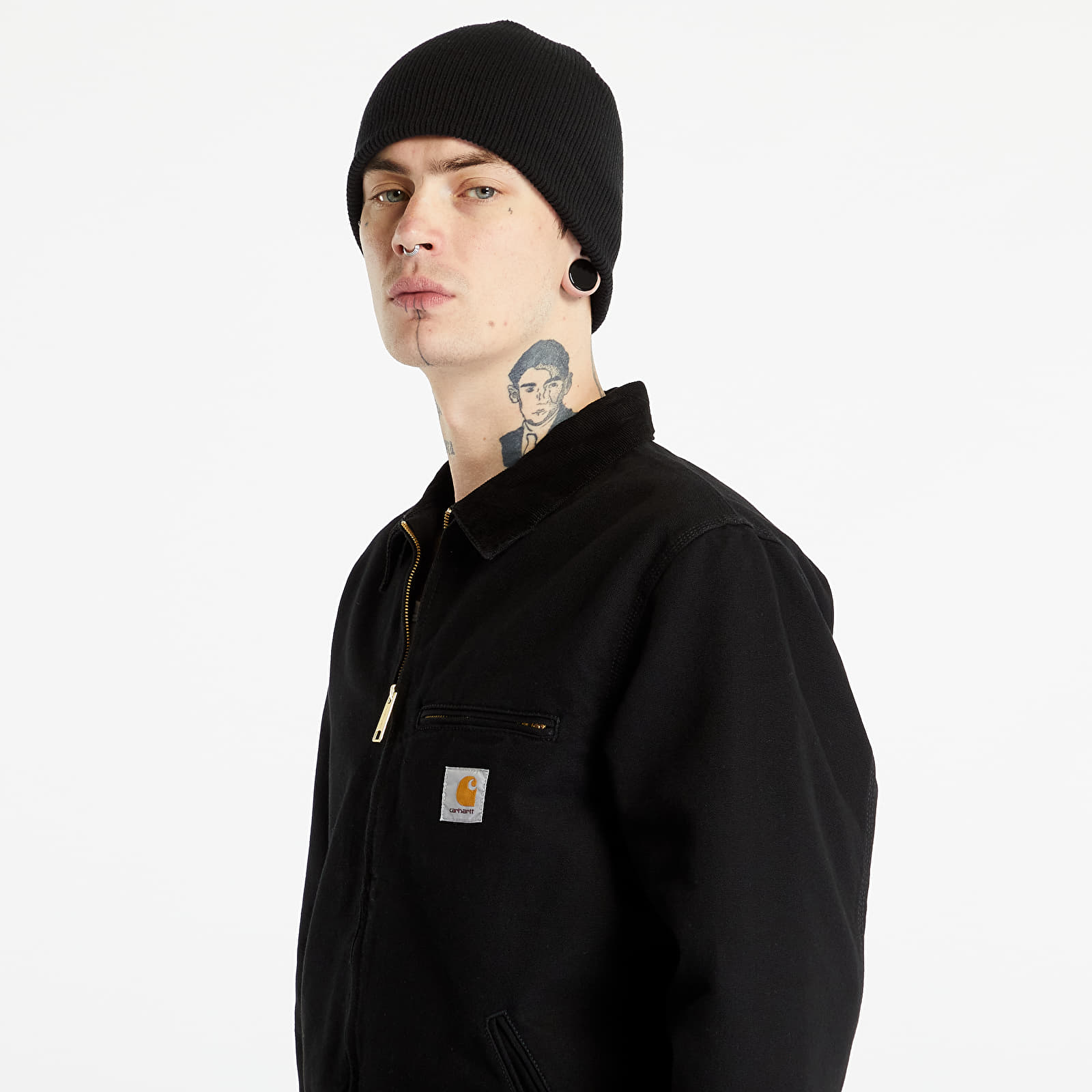 Jackets Carhartt WIP Detroit Jacket UNISEX Black Black Rinsed