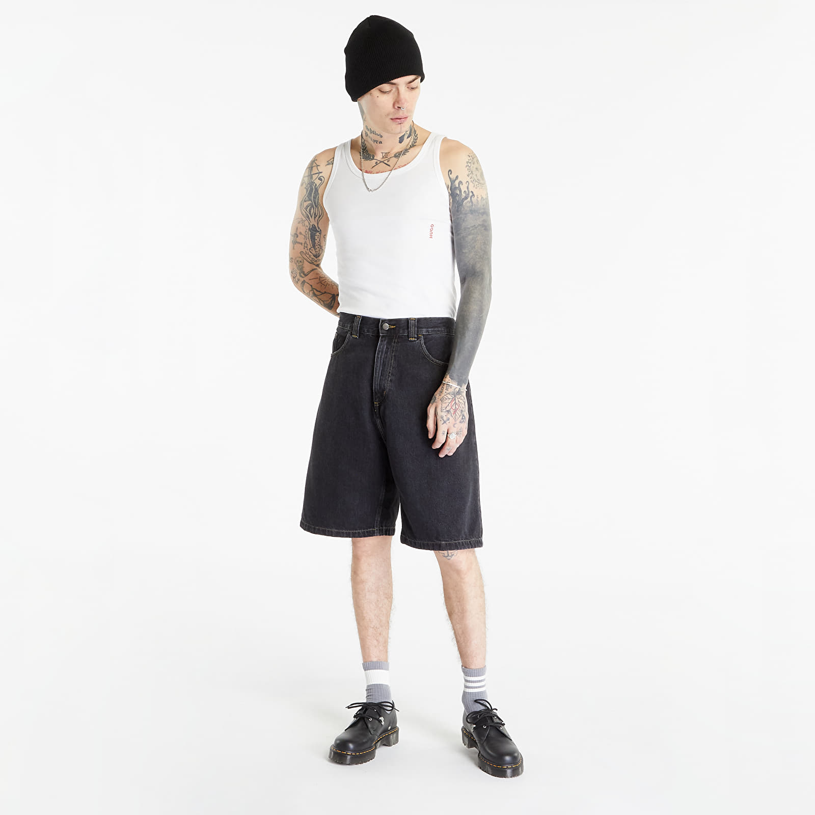 Shorts Carhartt WIP Brandon Short Black Stone Washed