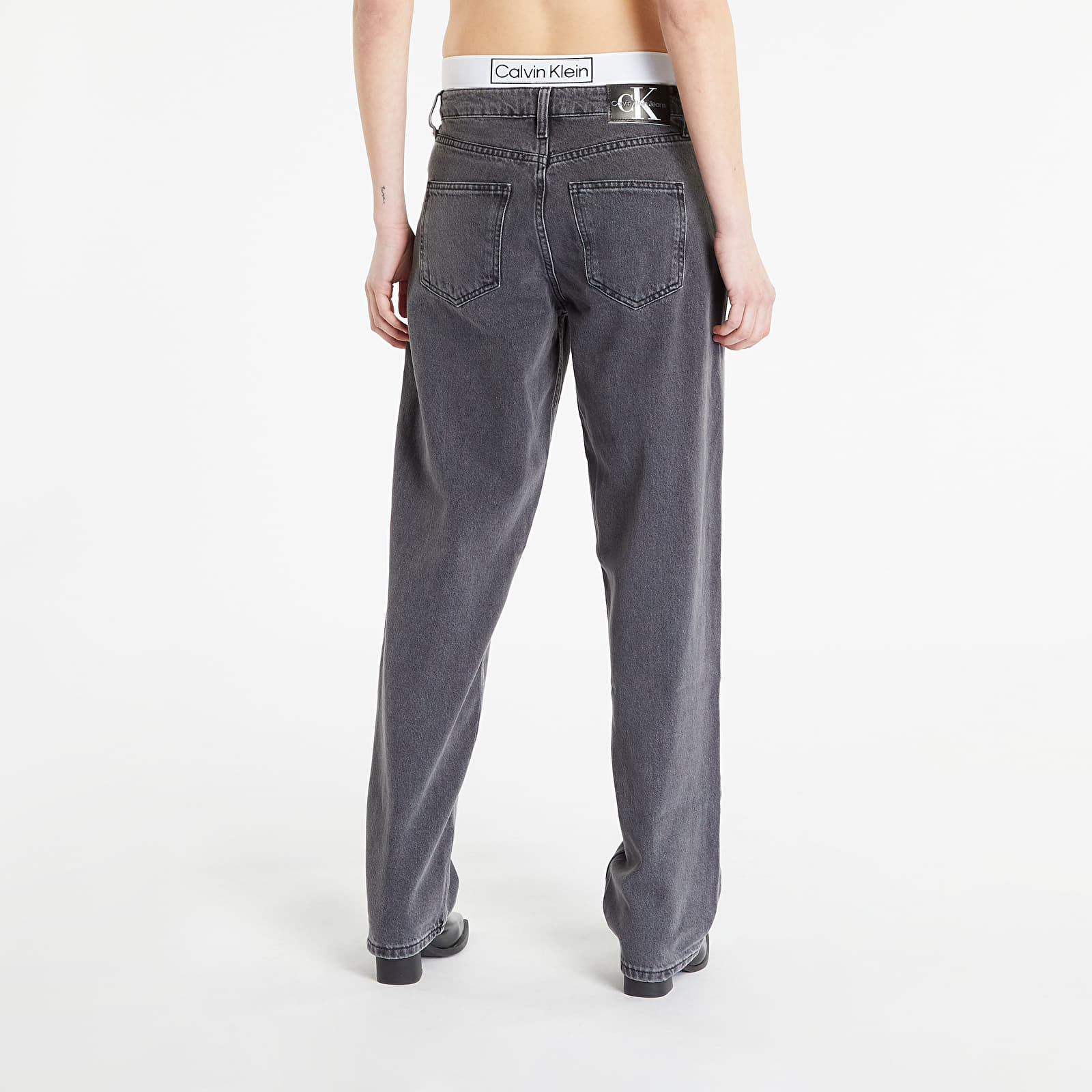 Pantaloni Calvin Klein Jeans 90S Straight Pants Black