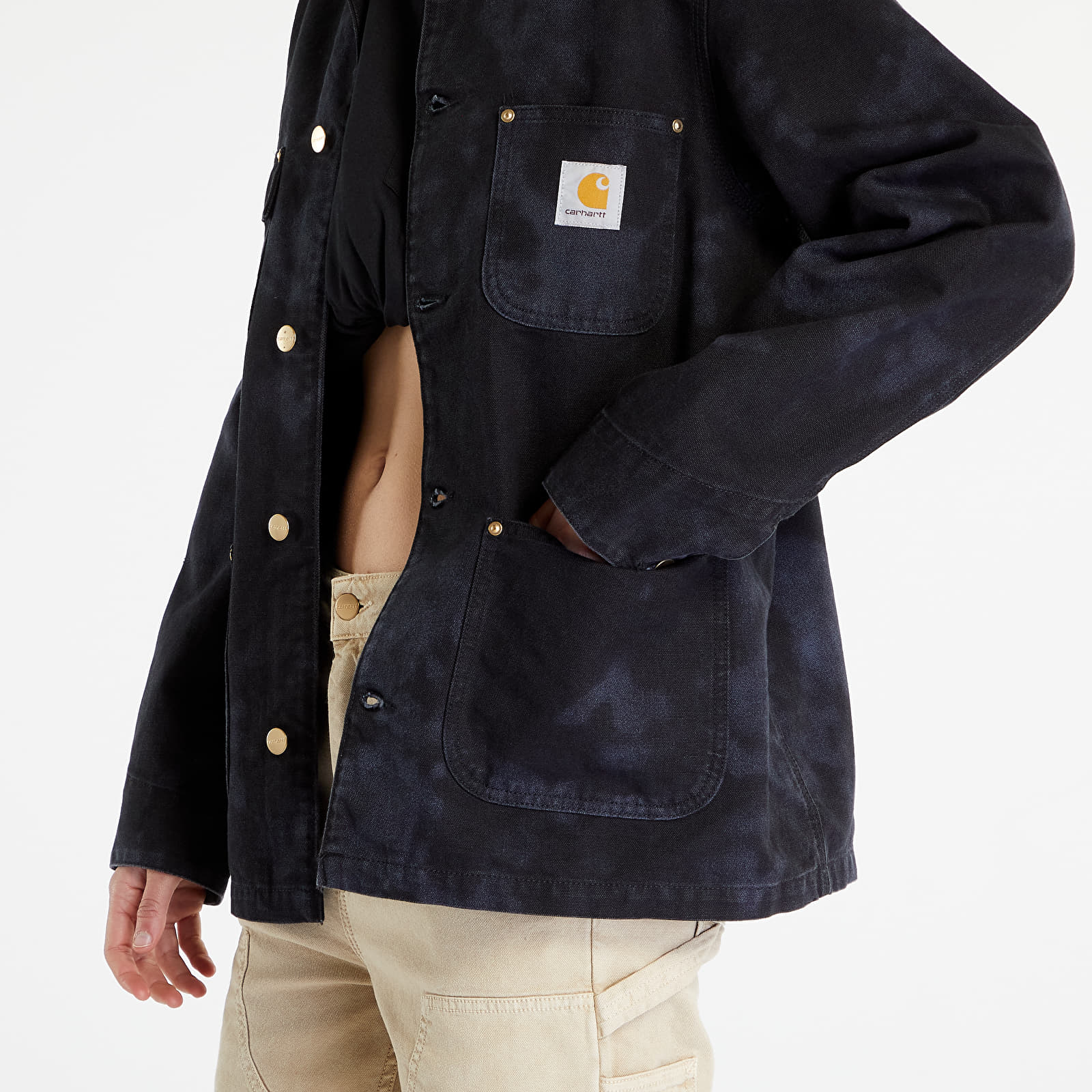 Kabátok Carhartt WIP OG Chore Chromo Coat UNISEX Black Chromo/ Black