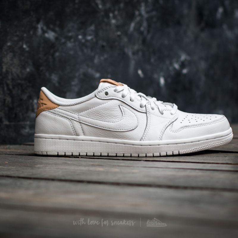 Men's shoes Air Jordan 1 Retro Low OG Premium White/ Vachetta Tan
