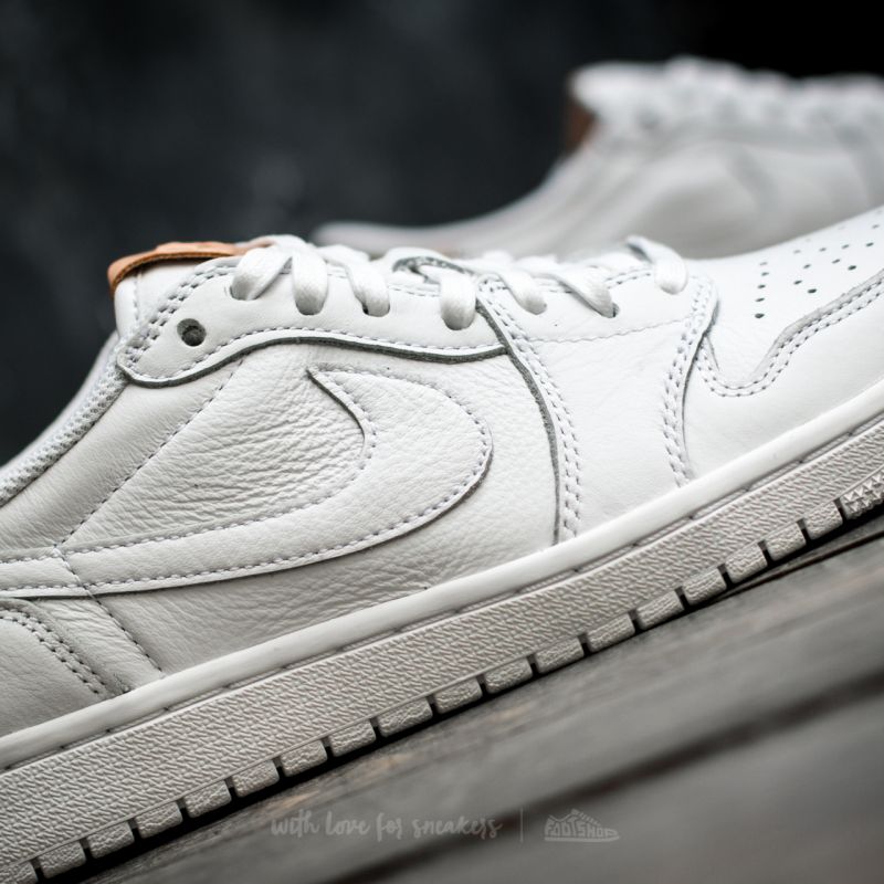 Men's shoes Air Jordan 1 Retro Low OG Premium White/ Vachetta Tan
