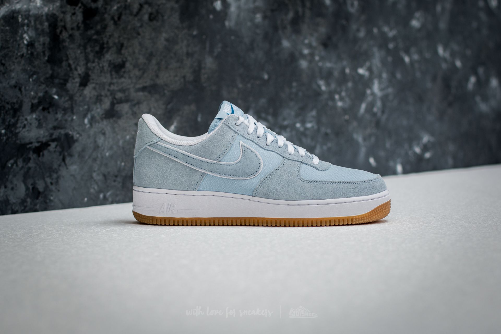 Men s shoes Nike Air Force 1 07 Light Armory Blue Blue Light Armory Blue Footshop