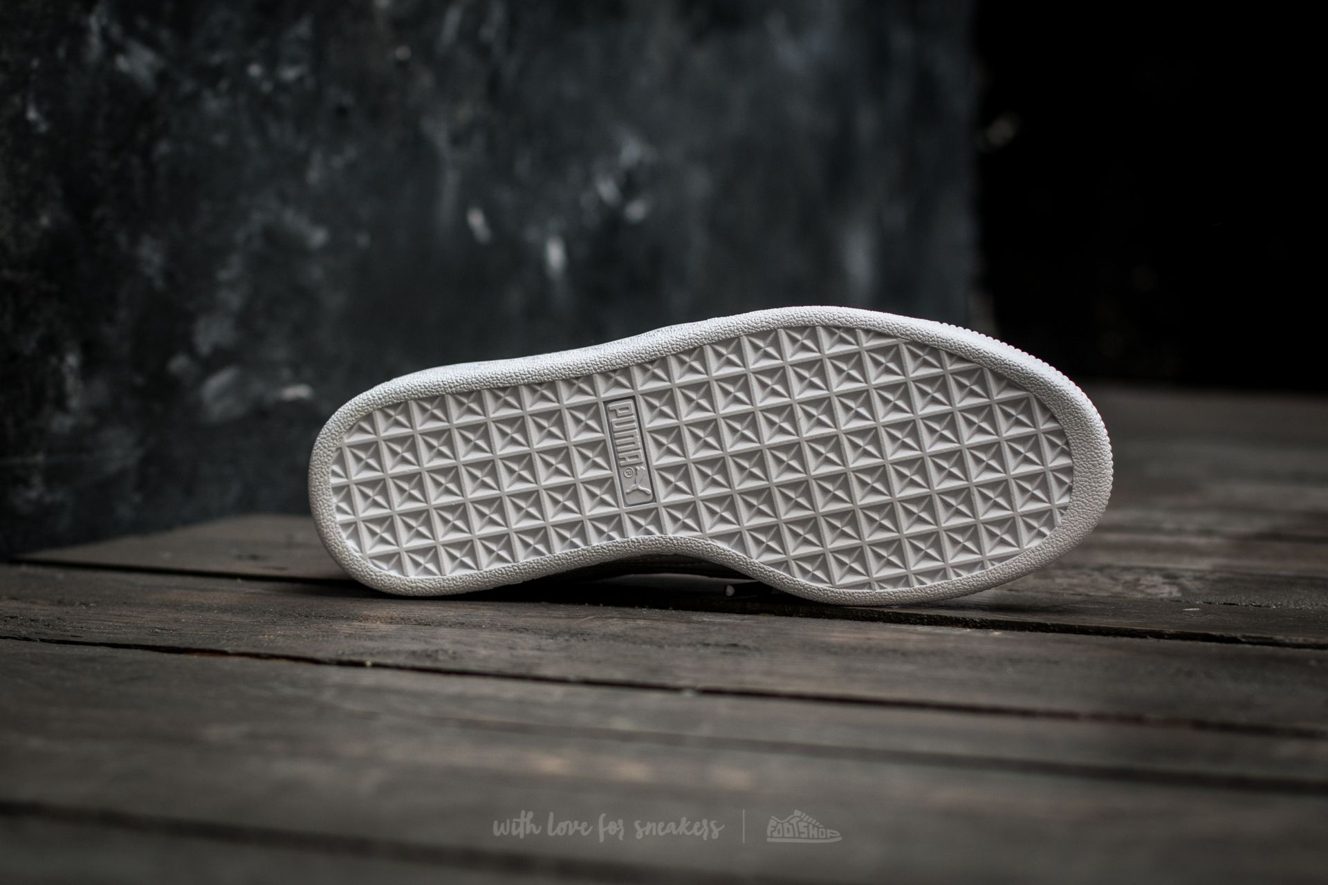Chaussure basket heart patent pour femme blanche store