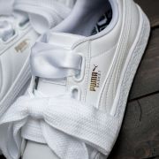 Puma basket heart patent on sale white