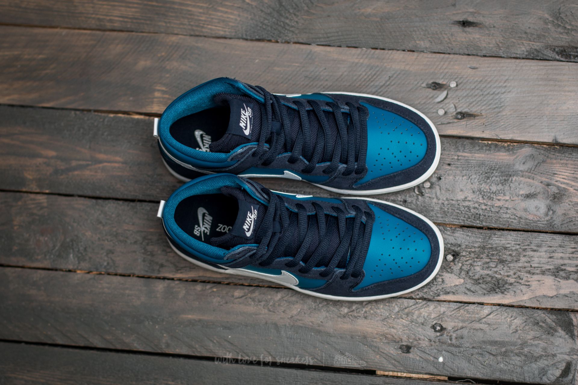 Zapatillas Hombre Nike SB Zoom Dunk High Pro Obsidian/ White-Industrial Blue