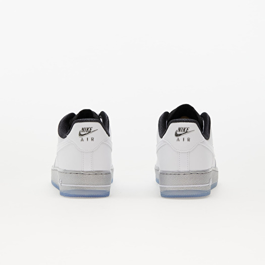 Nike air force 1 '07 trainers in white and metallic silver clearance
